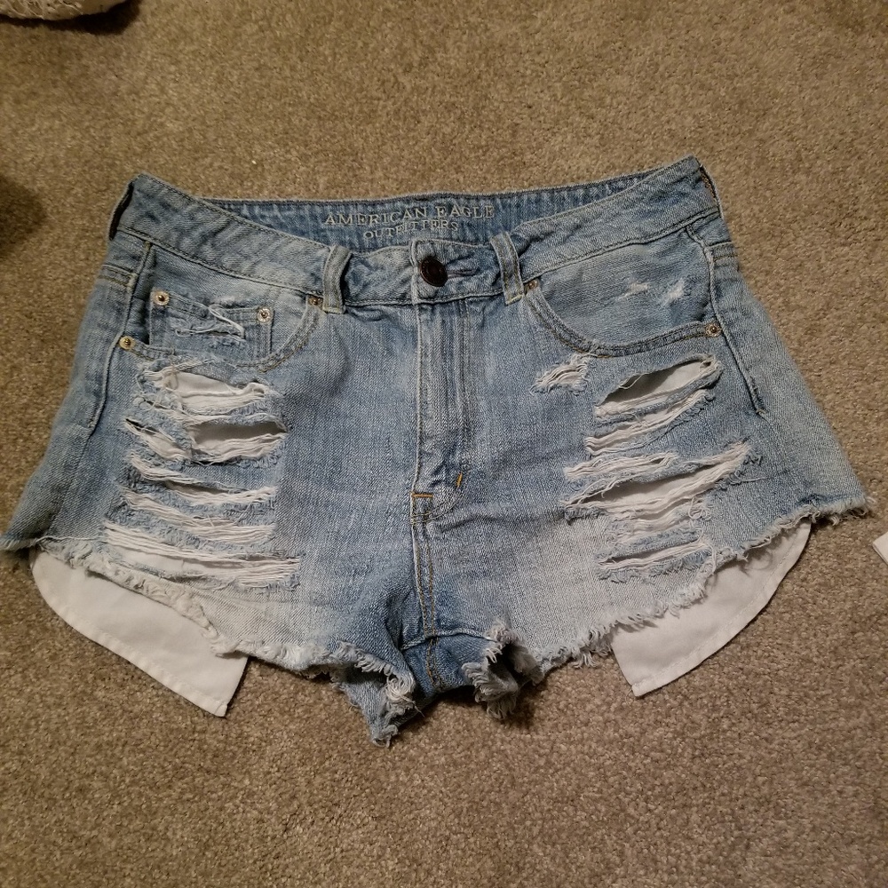 AEO Hi-Rise Festival Destressed Shorts